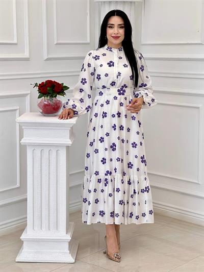 Miss İndigo Elbise 1346 T-24 Mor