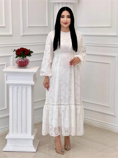 Miss İndigo Elbise 1354 T-24 Beyaz