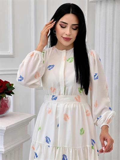 Missindigo Elbise 1325 T-24 Yeşil