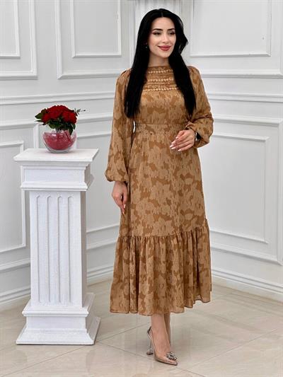 Missindigo Elbise 1333 T-24 Kahverengi