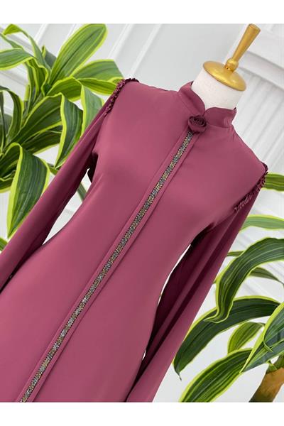 Omuz Fır Fır Anne Tunik 5264 Rose