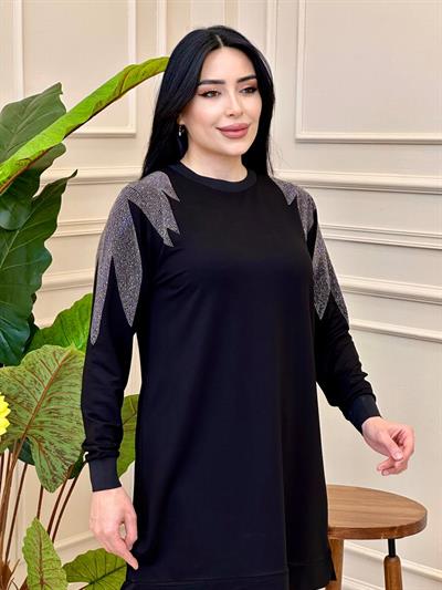 Omuz İşleme İkili Takım 208 T-025 Siyah