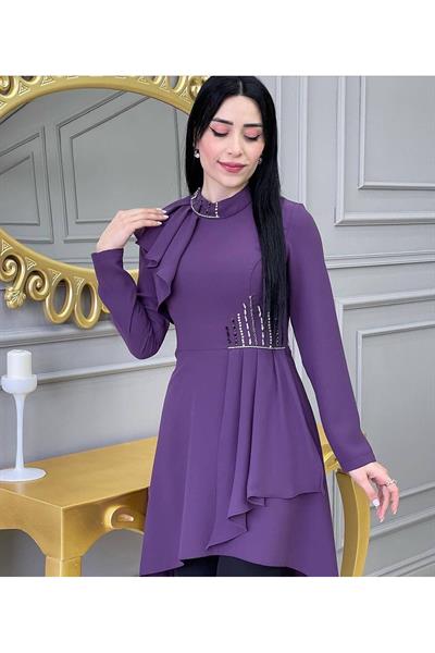 Omuz Kapak Tunik Takım 4738 Leylak