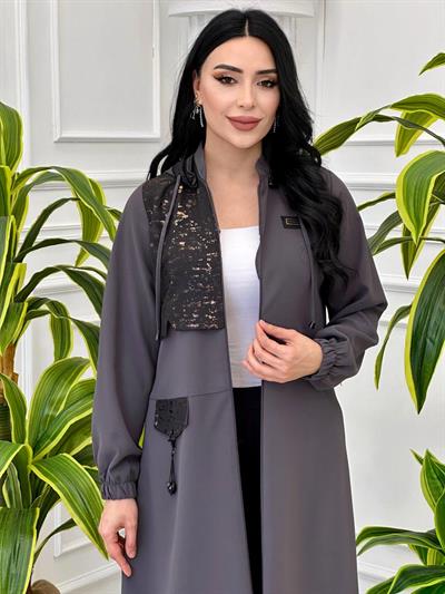 Önü Cep Sallamalı Kap 5025 T-24 Gri