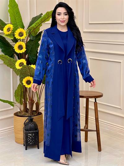 Organize Detay Abaya Elbise 3008 E025 Saks