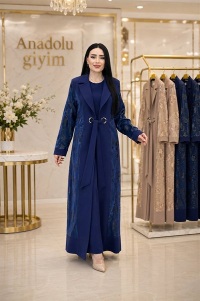 Organize Detay Abaya Elbise 3008 T-26 Saks