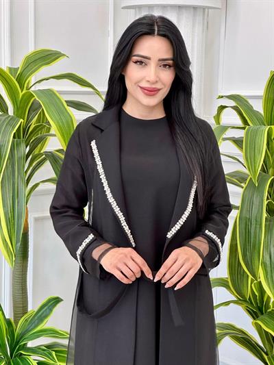 Organize Detay Taşlı Üçlü Takım 912 t-24 Siyah