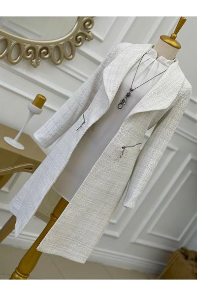 Örme Ceket 14300-Ekru