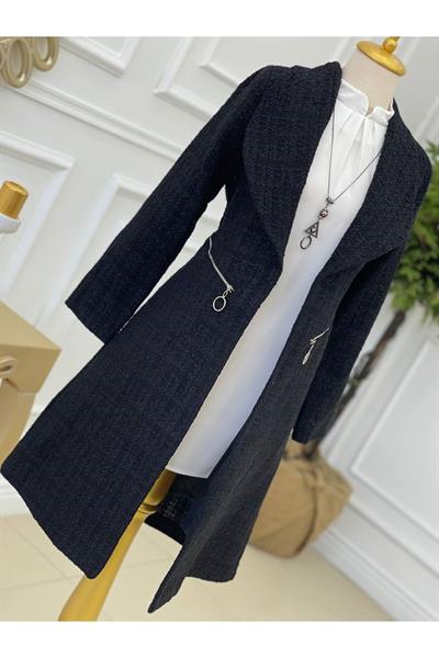 Örme Ceket 14300-Siyah