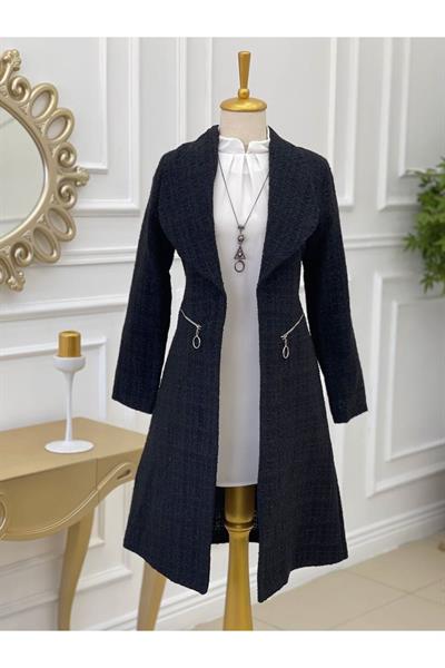 Örme Ceket 14300-Siyah