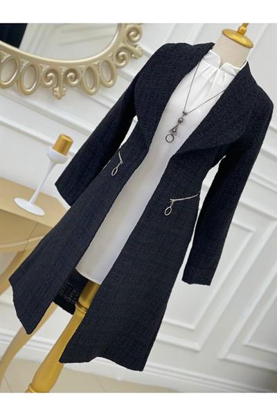 Örme Ceket 14300-Siyah