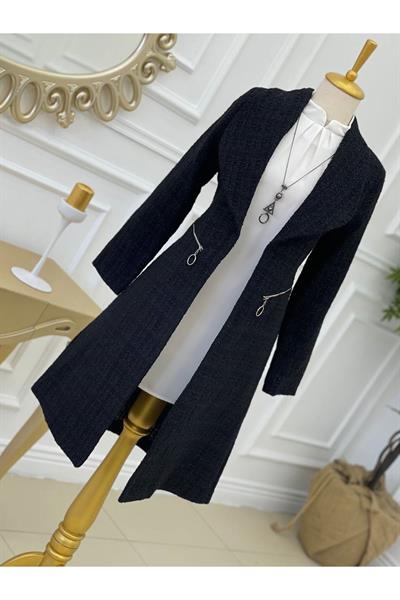 Örme Ceket 14300-Siyah