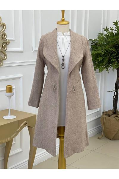 Örme Ceket 14300-Taş