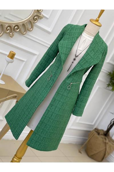 Örme Ceket 14300-Yeşil