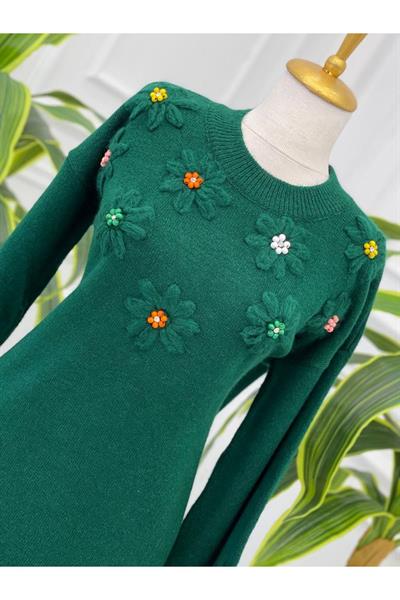 Papatya Desen Tunik 7626 Yeşil