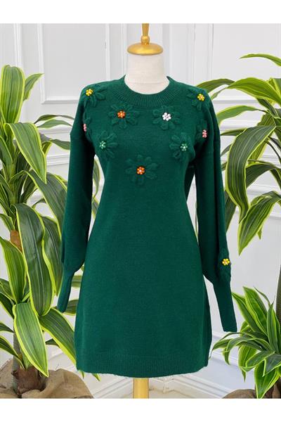 Papatya Desen Tunik 7626 Yeşil