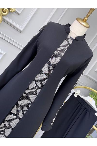 Payet Pantolonlu Takım 4119 Beyaz