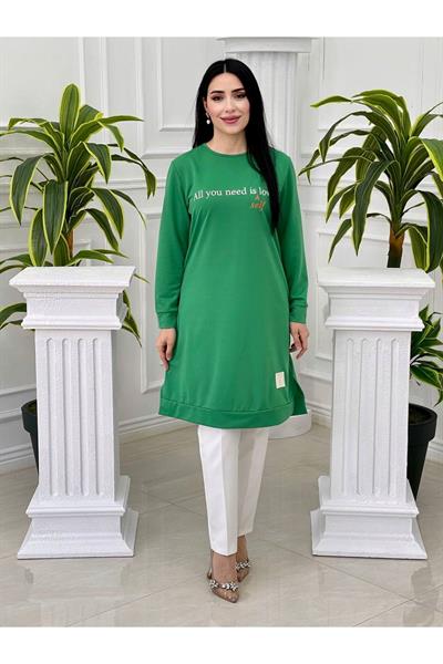 Penye Spor Tunik 714 Yeşil
