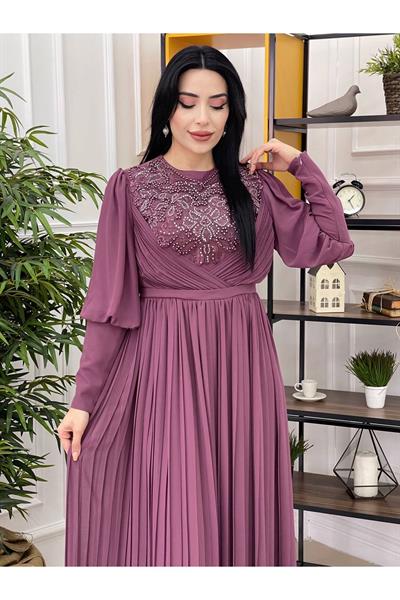 Piliseli Abiye 3078 Rose