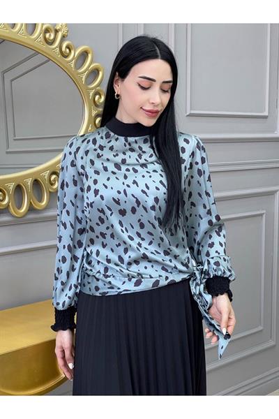 Piliseli Desenli Etekli Takım 1153 Mint Zebra