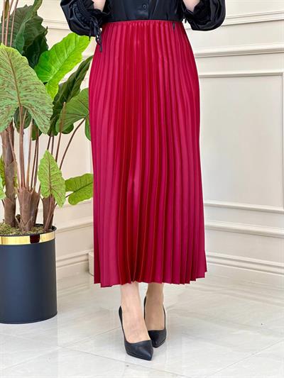 Piliseli Saten Etek 9438 t-24 Bordo