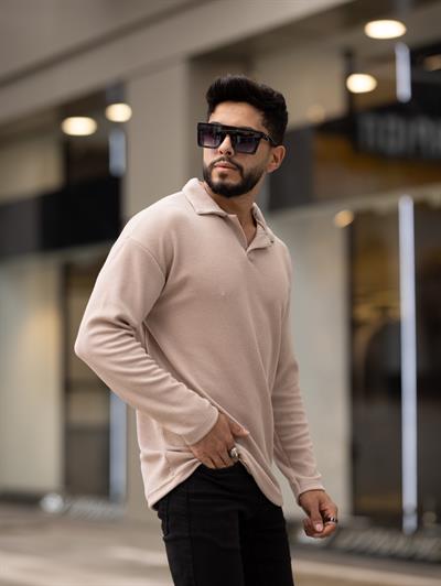 Polo Yaka Fitilli Sweat T-24 0909 Bej