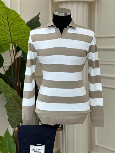 Polo Yaka Triko Kazak T-24 809 Bej