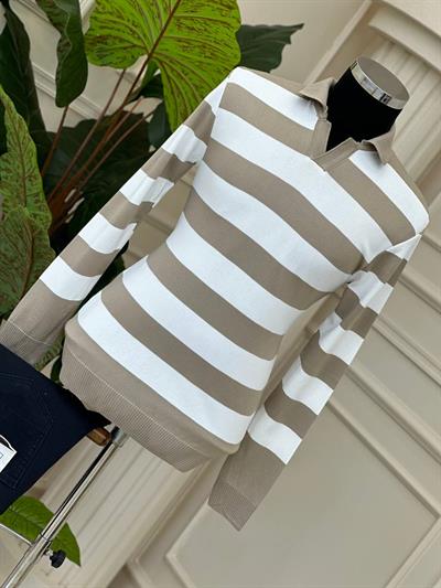 Polo Yaka Triko Kazak T-24 809 Bej
