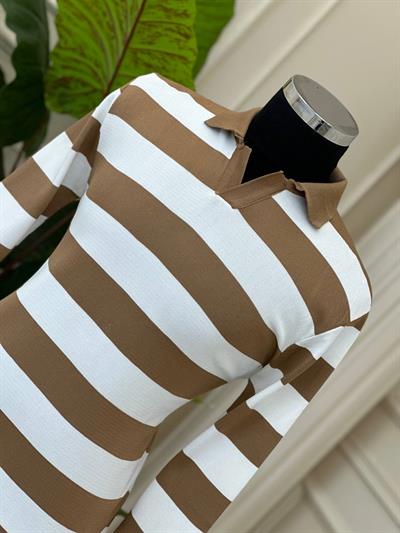 Polo Yaka Triko Kazak T-24 809 Taba