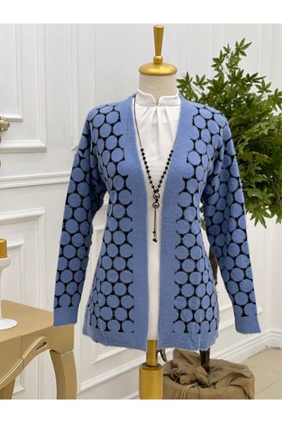 Puantiye Yumoş Hırka 4221 Mavi