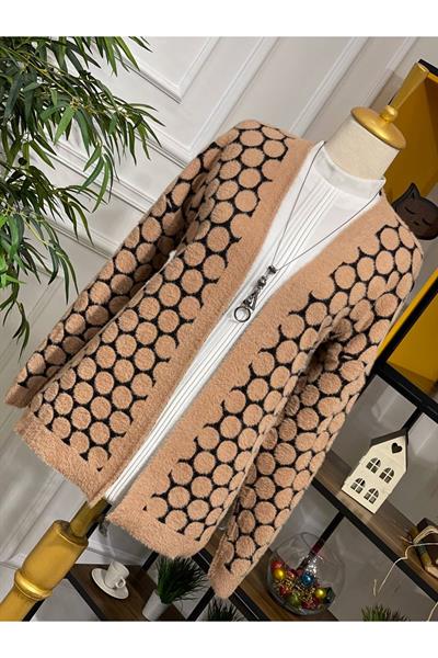 Puantiye Yumoş Hırka 4221 Vizon