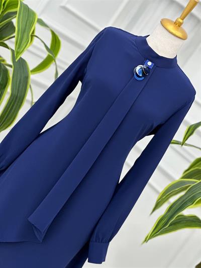 Pul Broş Kapaklı Tunik 5247 T-24 Saks