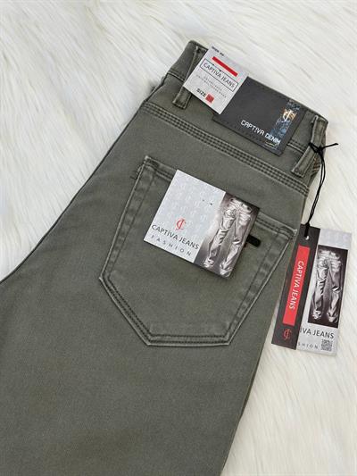 Retro Kot Pantolon T-24 2210 Açık Yeşil