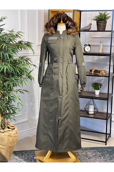 Ribanalı Parka Manto 4228 Haki