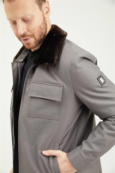 Roletti Yaka Kürk Mont 2909 T-24 Kahverengi