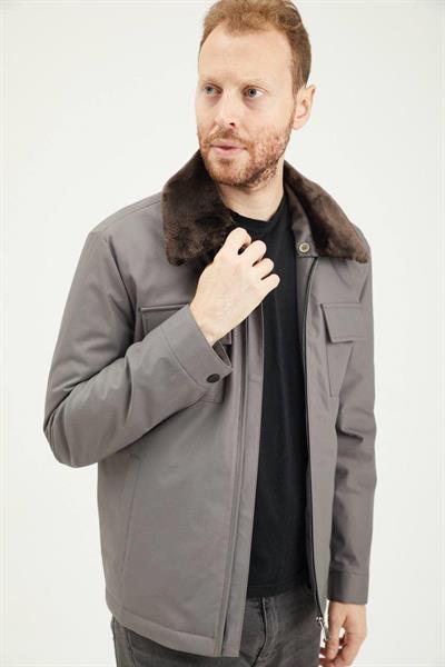 Roletti Yaka Kürk Mont 2909 T-24 Kahverengi