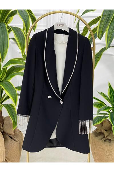 Saçak Taş İkili Takım 911-Siyah