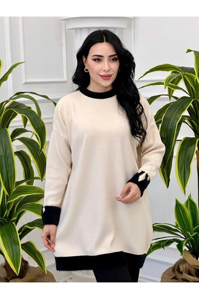 Sakallı Kol Manşetli Tunik 14966 Ekru