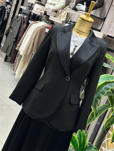 Saten Etekli Takım 3024 T-26 Siyah