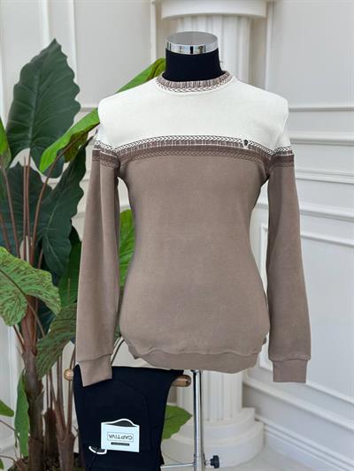 Şerit Desen Sweat 0003 T-24 Bej