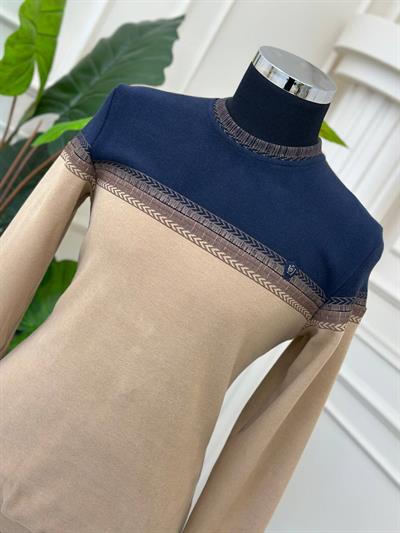 Şerit Desen Sweat 0003 T-24 Lacivert