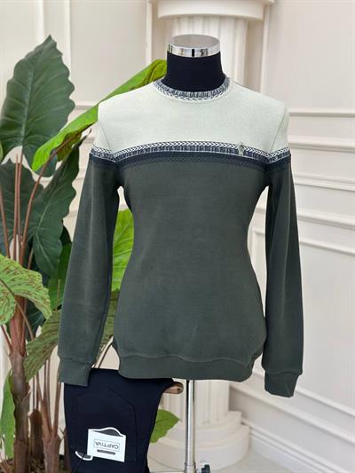 Şerit Desen Sweat 0003 T-24 Yeşil