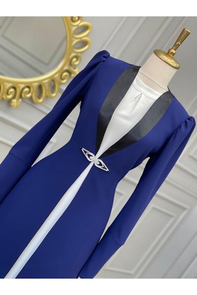 Şerit Saten Takım 5707 Saks