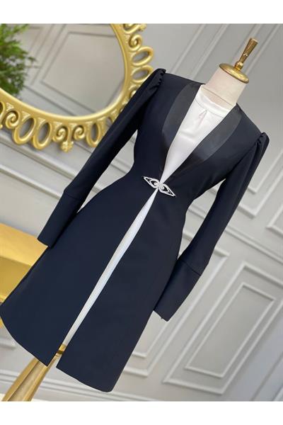 Şerit Saten Takım 5707 Siyah