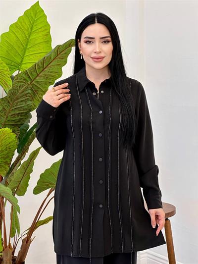 Şerit Taş Spor İkili Takım 7435 t025 Siyah
