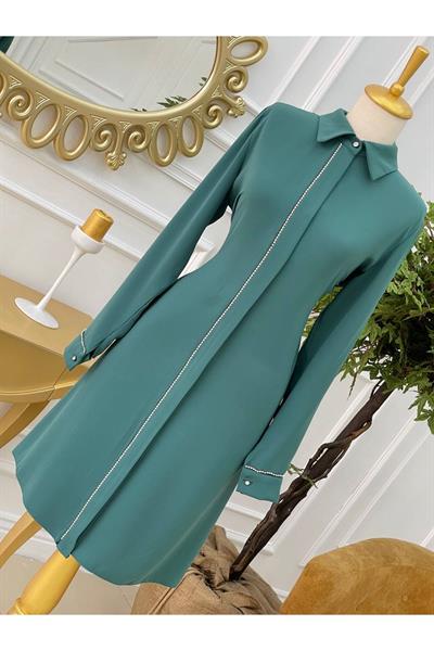 Şerit Taş Tunik 637 Yeşil