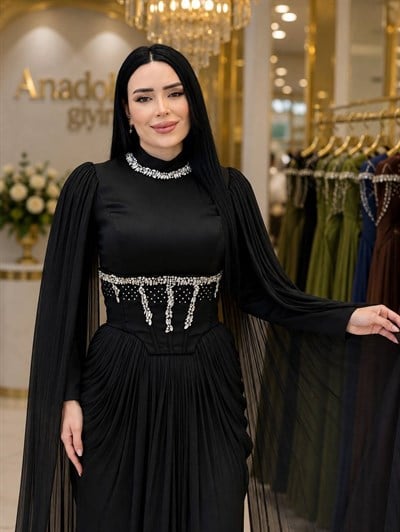 Seyyar Korsaj Kemer JanJan Abiye 5625 T-26 Siyah