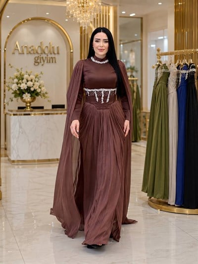 Seyyar Korsaj Kemer JanJan Abiye 5625 T-26 Kahverengi