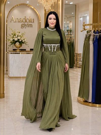 Seyyar Korsaj Kemer JanJan Abiye 5625 T-26 Haki