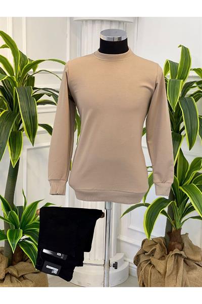 Sıfır Yaka Sweat 001 Bej